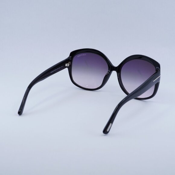Tom Ford Chiara-02 FT0919 01B Sunglasses Black Butterfly Frame, Grey Lenses main image 5
